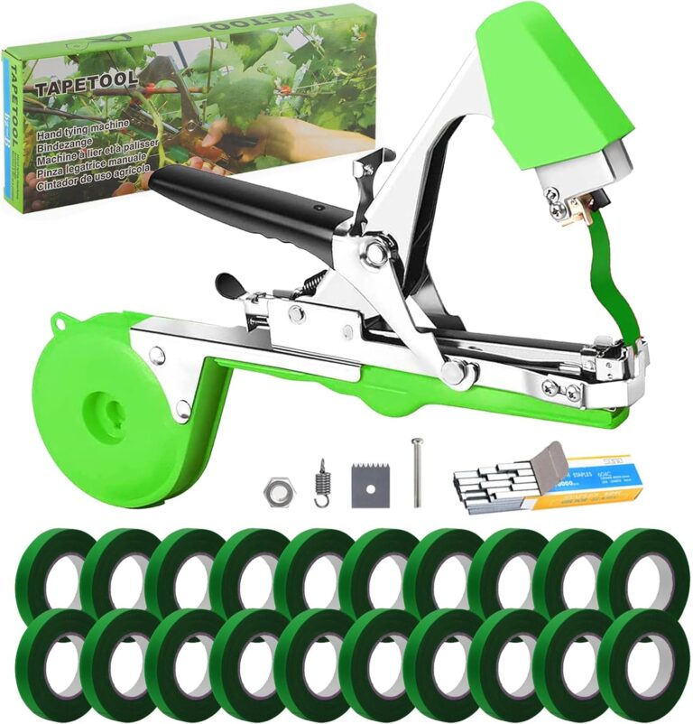 Maquina para Atar Plantas, Herramienta de Cinta de Jardín para Atar Ramas de Plantas Atadora De Tomates Atadora Agricola Herramientas huerto a Mano para Viñedo Pepino UVA Fruta Flores Vegetales